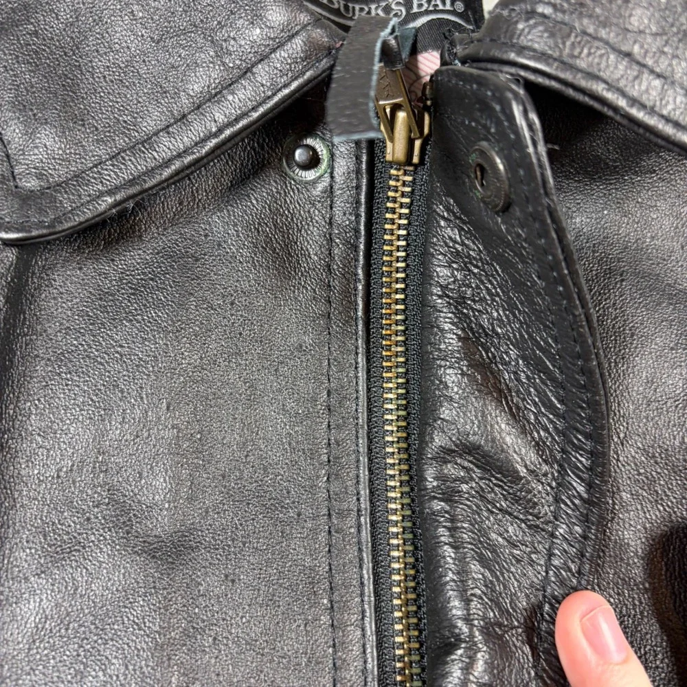 Burks Bay‎ Jacket Men's 2XL FedEx Freight Leather Bomber President Safety Team